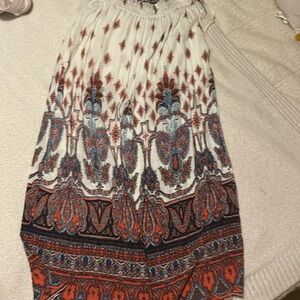 Free people white paisley pant